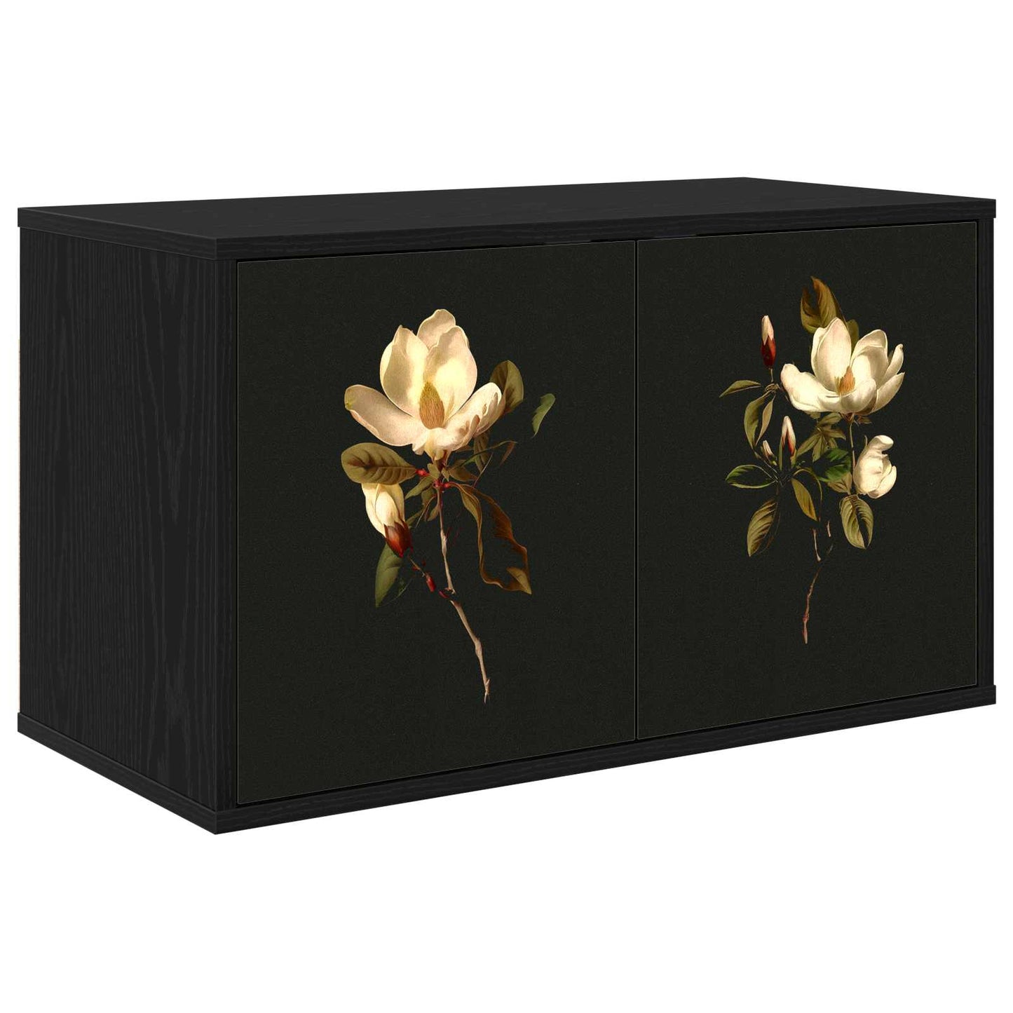 vidaXL Wall-mounted TV Cabinet BREMEN 69 x 33 x 40 cm Black Oak