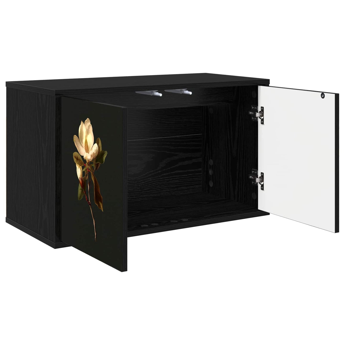 vidaXL Wall-mounted TV Cabinet BREMEN 69 x 33 x 40 cm Black Oak