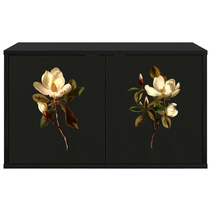vidaXL Wall-mounted TV Cabinet BREMEN 69 x 33 x 40 cm Black Oak
