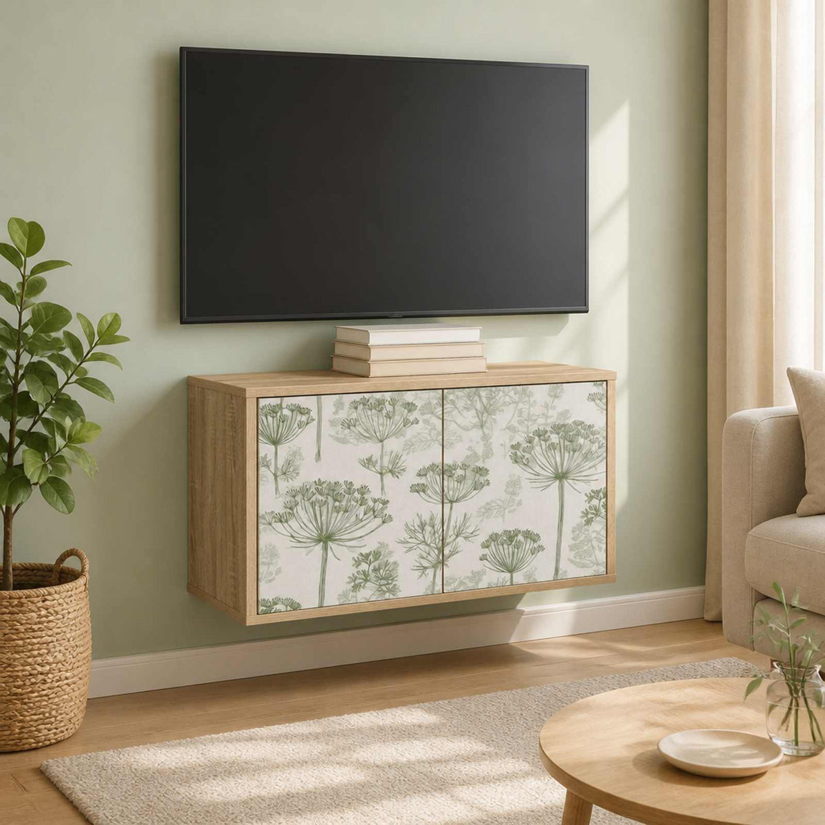 vidaXL Wall-mounted TV Cabinet GOTHA 69 x 33 x 40 cm Sonoma Oak