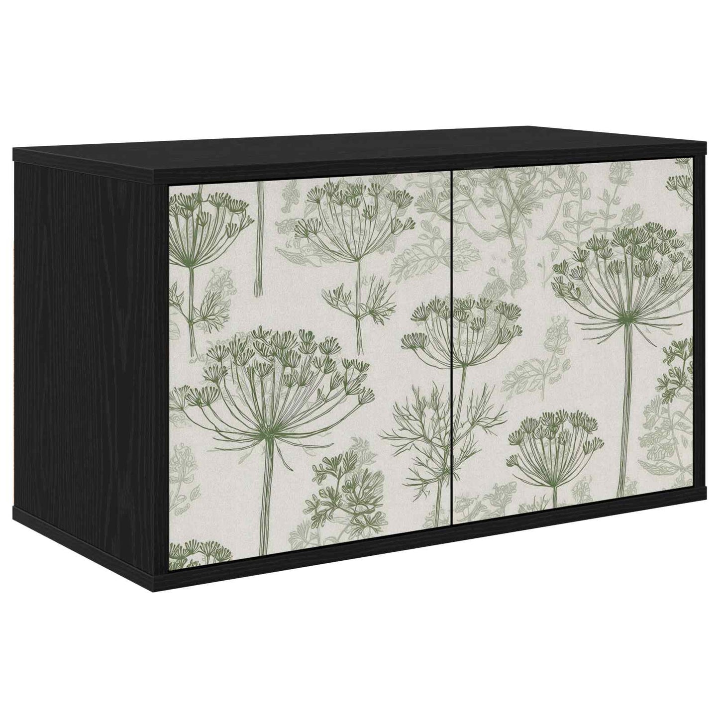 vidaXL Wall-mounted TV Cabinet GOTHA 69 x 33 x 40 cm Black Oak