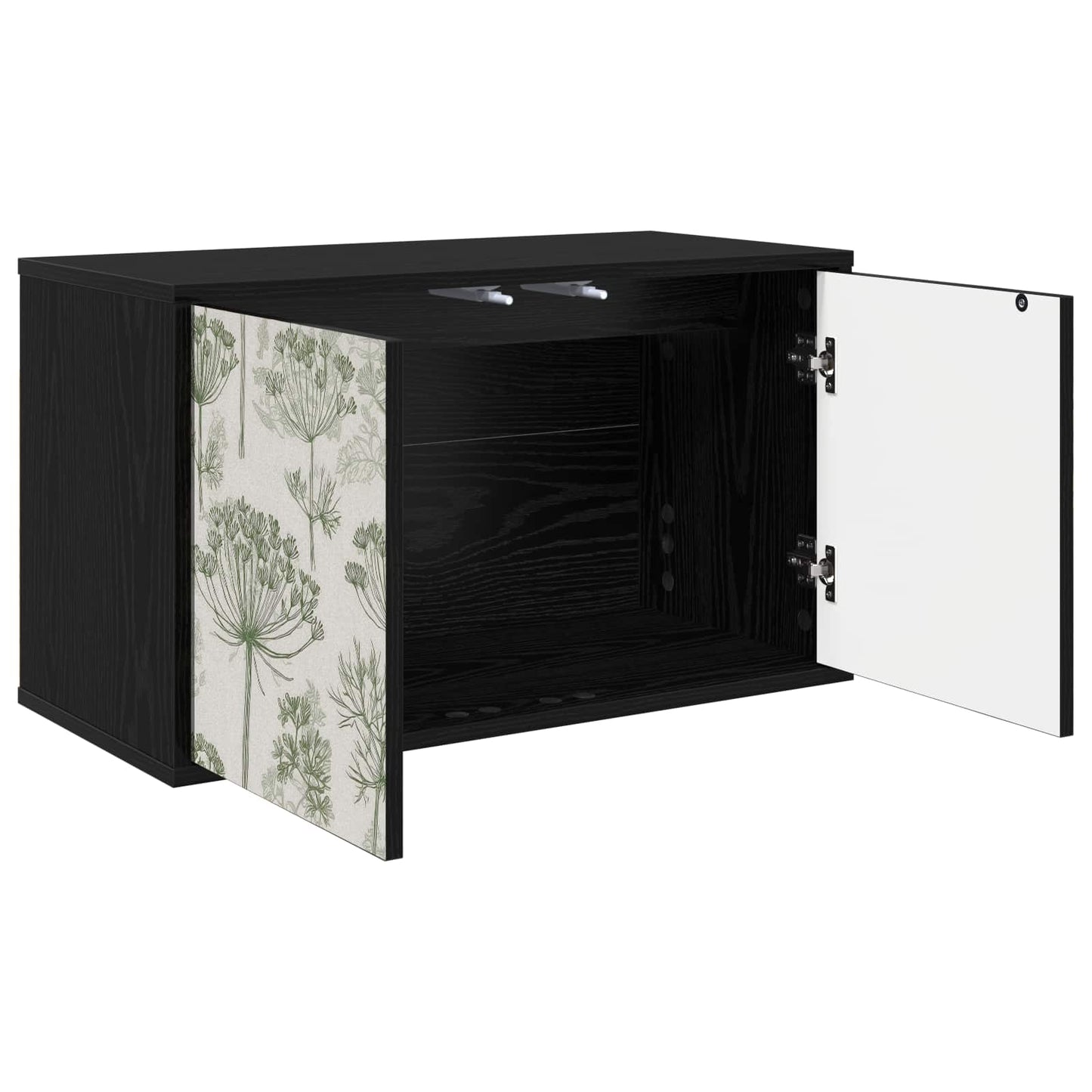 vidaXL Wall-mounted TV Cabinet GOTHA 69 x 33 x 40 cm Black Oak