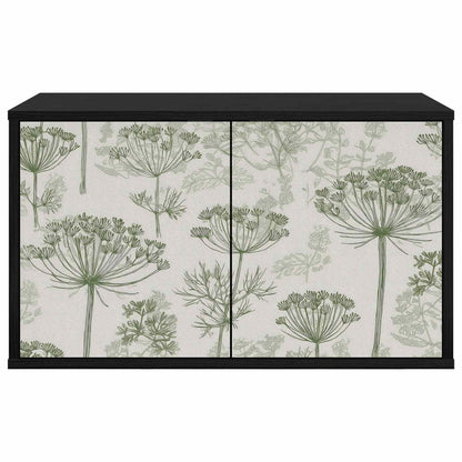 vidaXL Wall-mounted TV Cabinet GOTHA 69 x 33 x 40 cm Black Oak