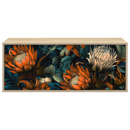 vidaXL Wall-mounted TV Cabinet LOCHEM 102 x 33 x 40 cm Sonoma Oak