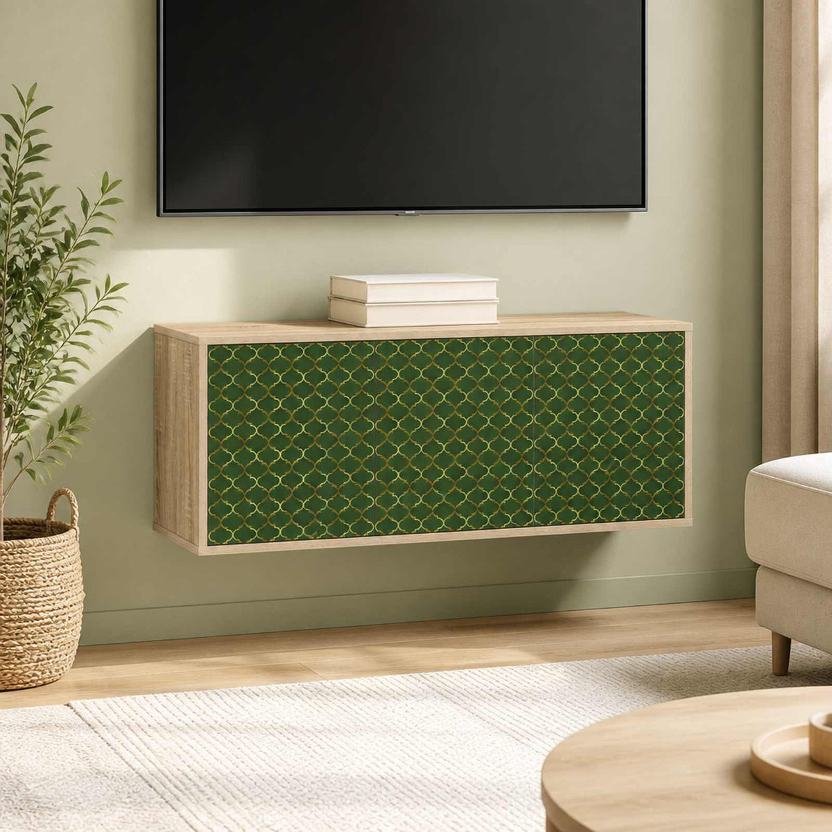 vidaXL Wall-mounted TV Cabinet GELEEN 102 x 33 x 40 cm Sonoma Oak