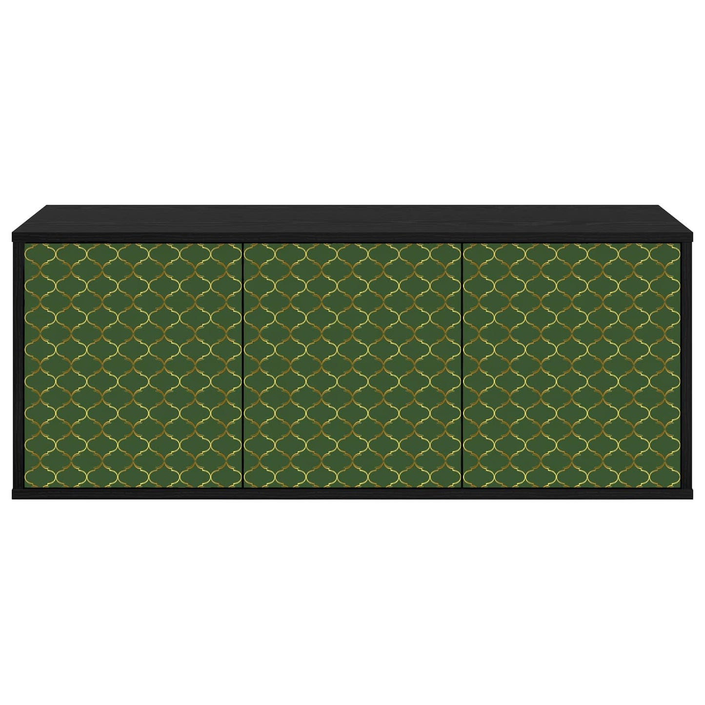 vidaXL Wall-mounted TV Cabinet GELEEN 102 x 33 x 40 cm Black Oak
