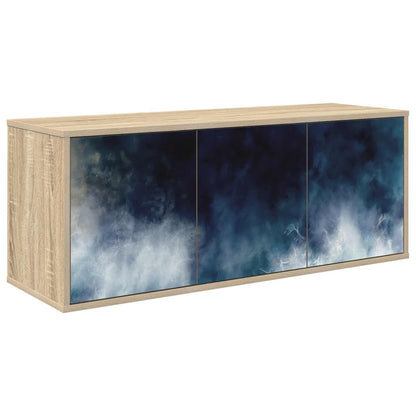 vidaXL Wall-mounted TV Cabinet RAALTE 102 x 33 x 40 cm Sonoma Oak