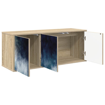 vidaXL Wall-mounted TV Cabinet RAALTE 102 x 33 x 40 cm Sonoma Oak