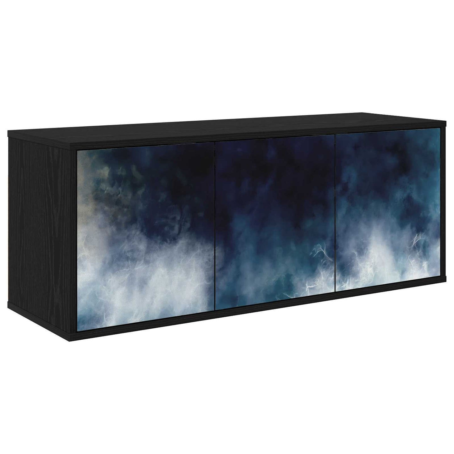 vidaXL Wall-mounted TV Cabinet RAALTE 102 x 33 x 40 cm Black Oak