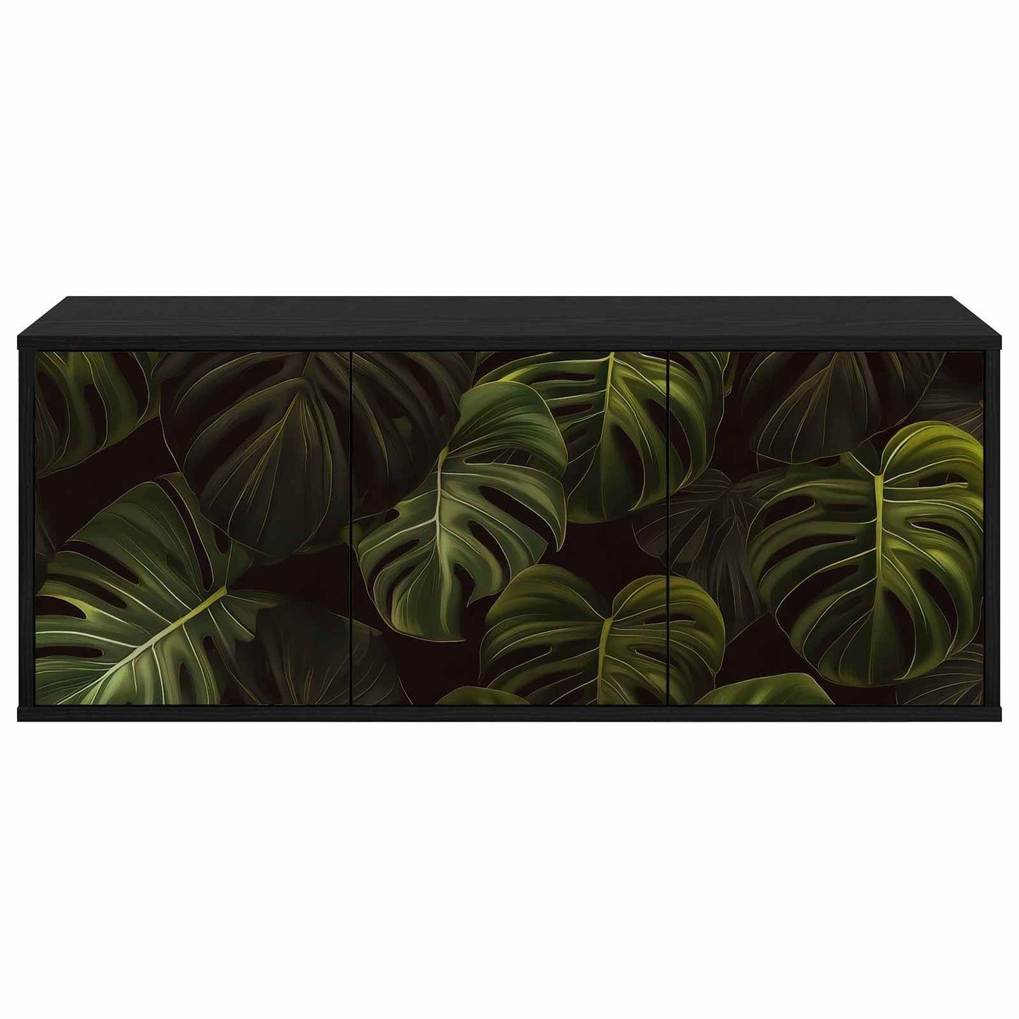vidaXL Wall-mounted TV Cabinet ELBURG 102 x 33 x 40 cm Black Oak