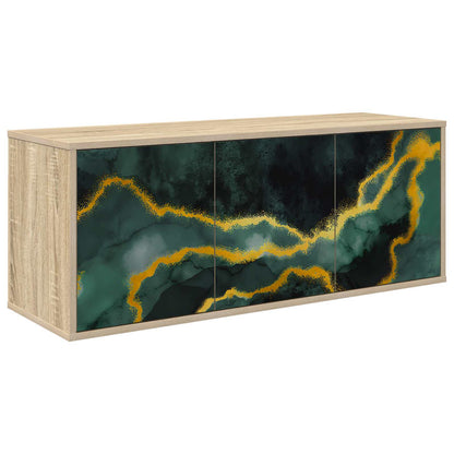 vidaXL Wall-mounted TV Cabinet WIJHE 102 x 33 x 40 cm Sonoma Oak