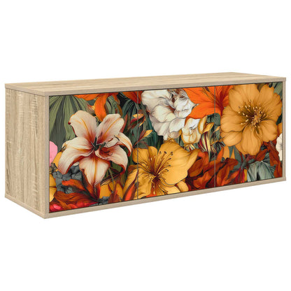 vidaXL Wall-mounted TV Cabinet GENNEP 102 x 33 x 40 cm Sonoma Oak