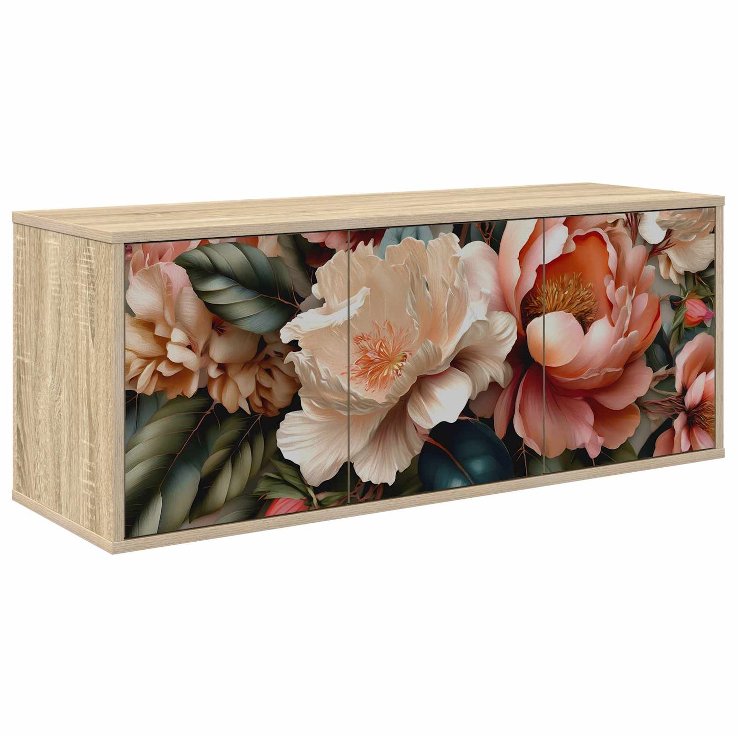 vidaXL Wall-mounted TV Cabinet BORNE 102 x 33 x 40 cm Sonoma Oak