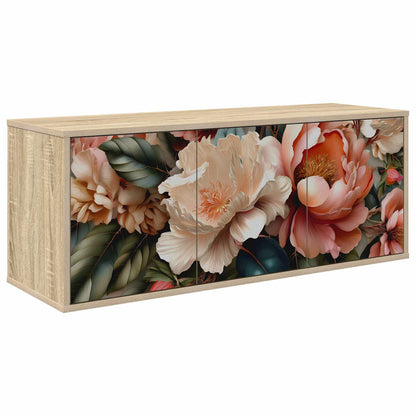 vidaXL Wall-mounted TV Cabinet BORNE 102 x 33 x 40 cm Sonoma Oak