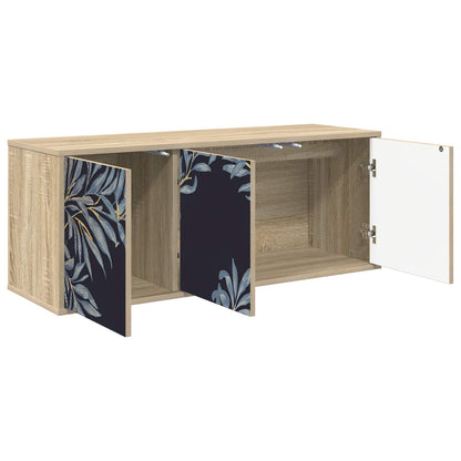 vidaXL Wall-mounted TV Cabinet DOKKUM 102 x 33 x 40 cm Sonoma Oak