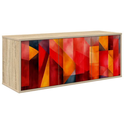 vidaXL Wall-mounted TV Cabinet HEESCH 102 x 33 x 40 cm Sonoma Oak