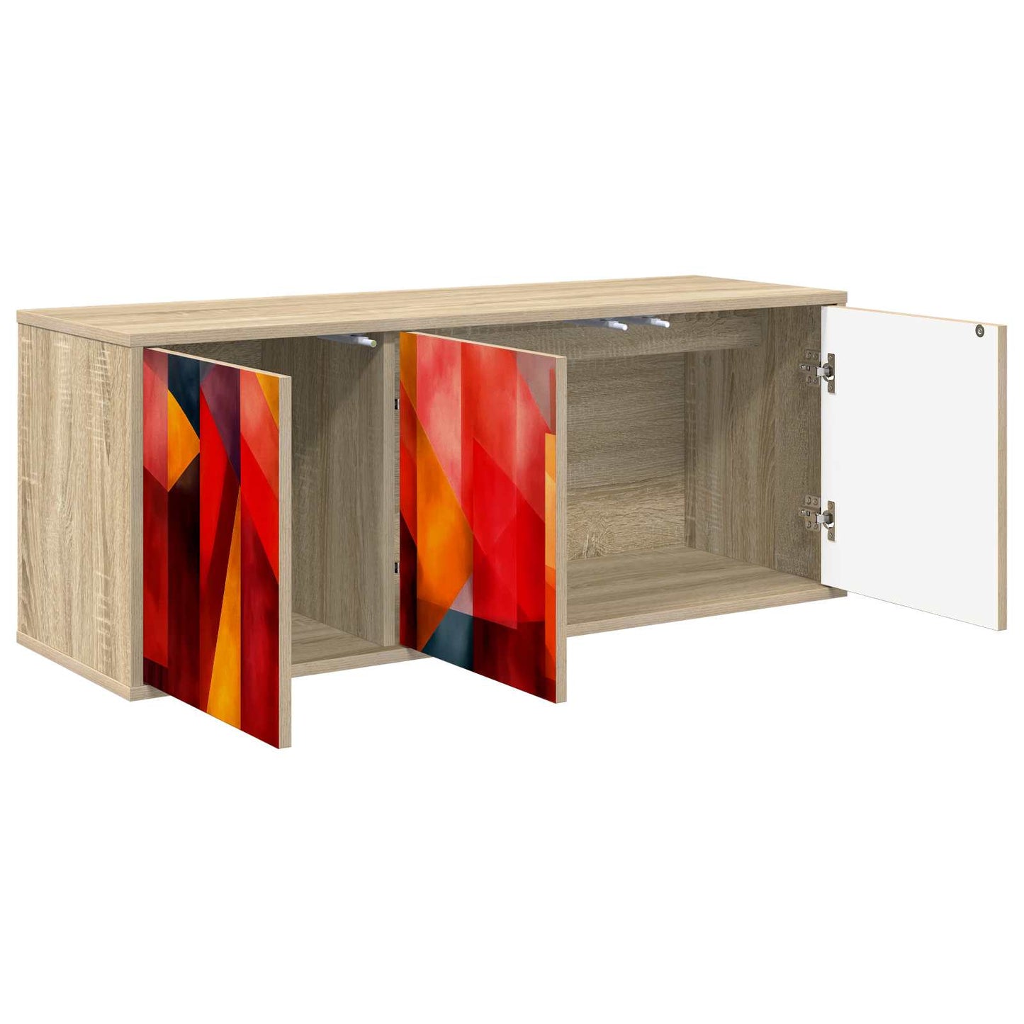 vidaXL Wall-mounted TV Cabinet HEESCH 102 x 33 x 40 cm Sonoma Oak