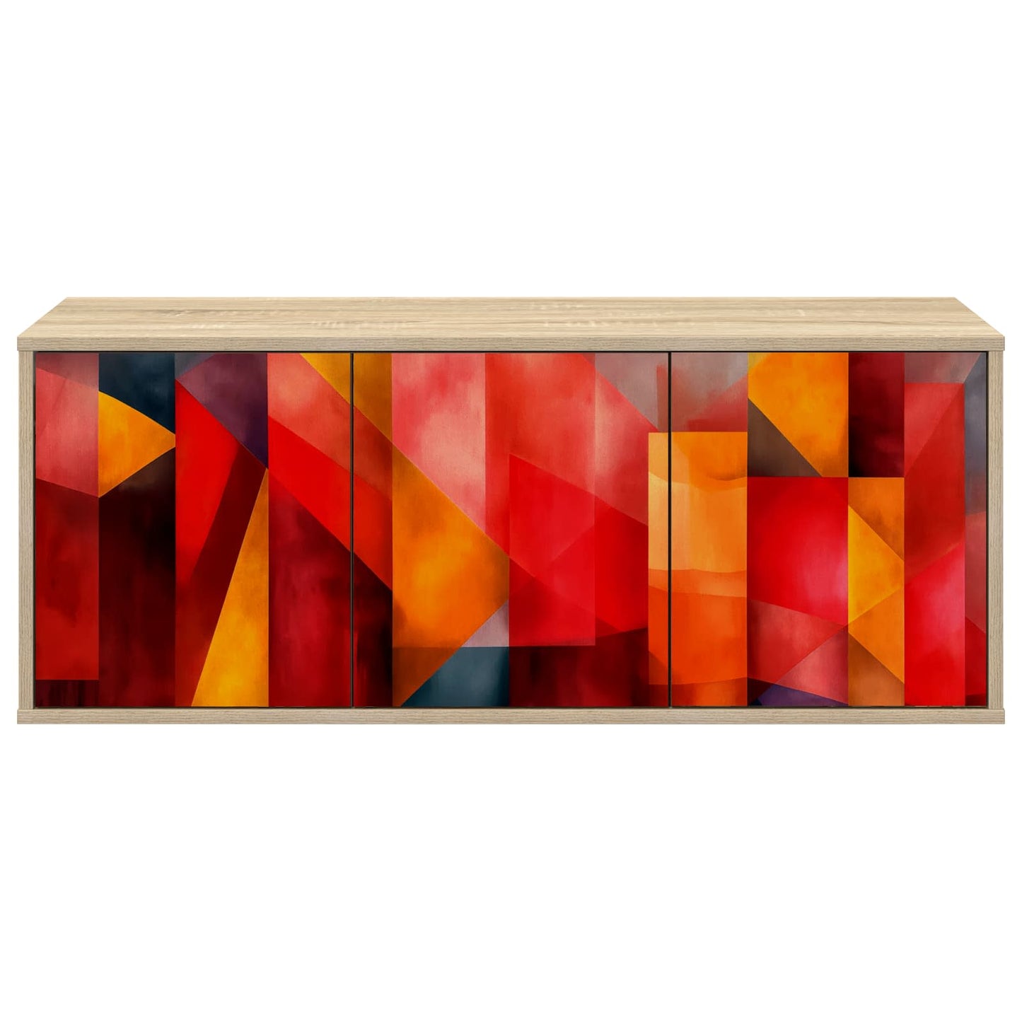 vidaXL Wall-mounted TV Cabinet HEESCH 102 x 33 x 40 cm Sonoma Oak