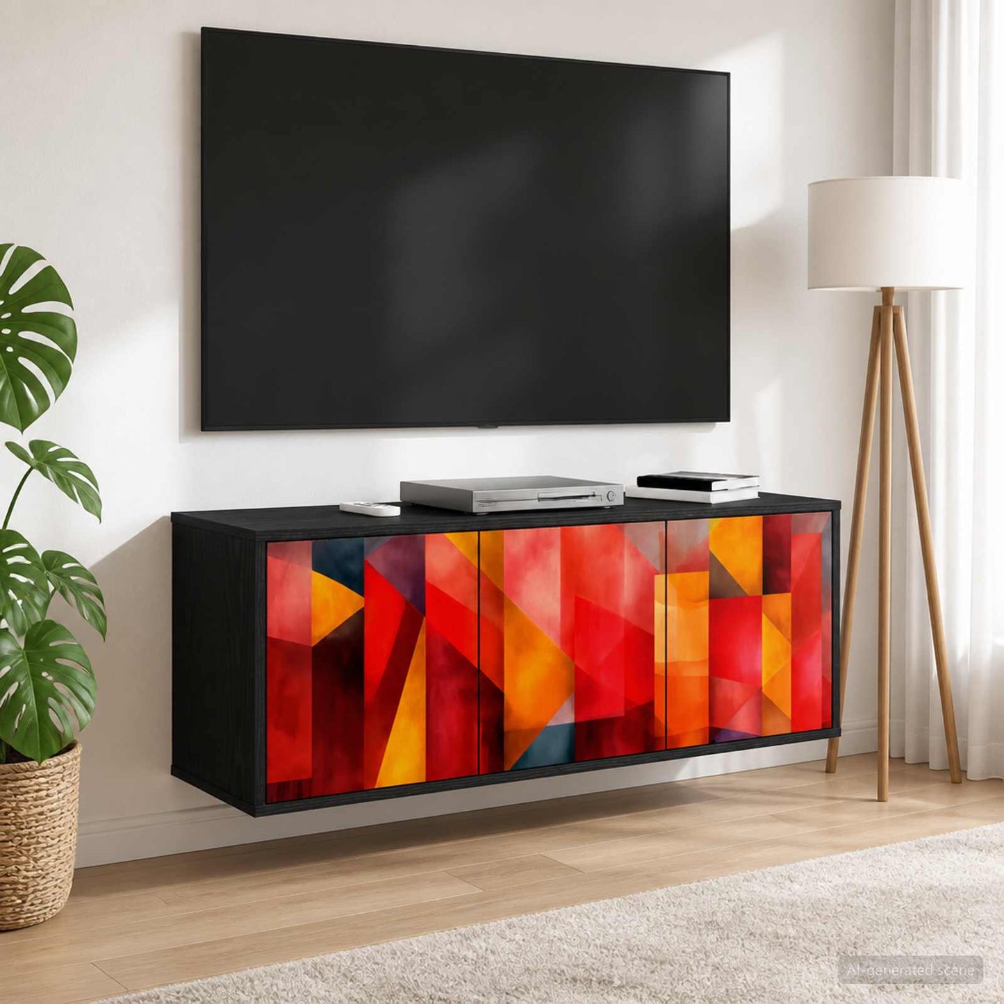 vidaXL Wall-mounted TV Cabinet HEESCH 102 x 33 x 40 cm Black Oak