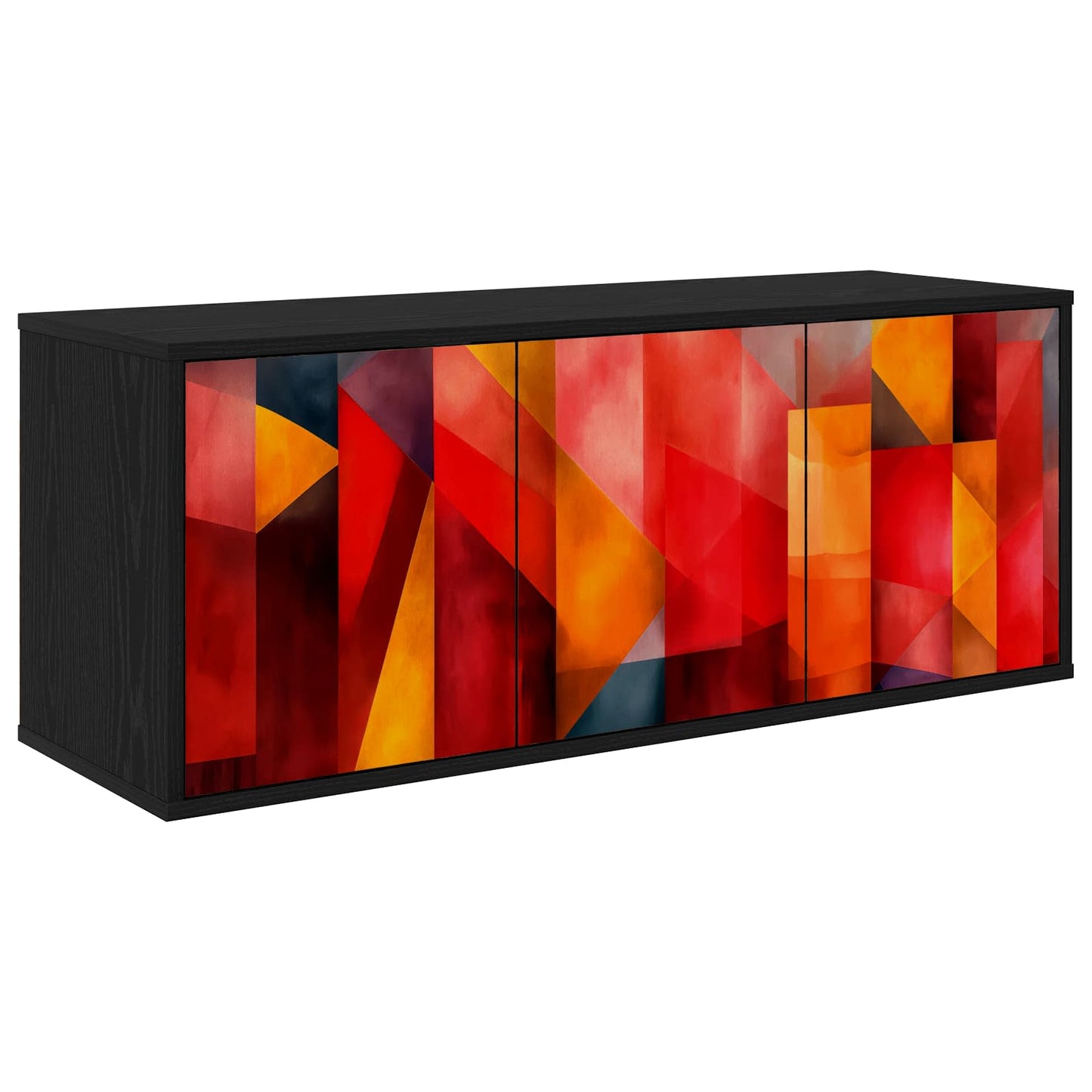 vidaXL Wall-mounted TV Cabinet HEESCH 102 x 33 x 40 cm Black Oak