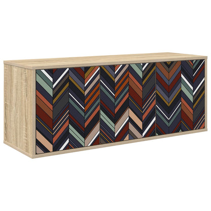 vidaXL Wall-mounted TV Cabinet OMMEN 102 x 33 x 40 cm Sonoma Oak
