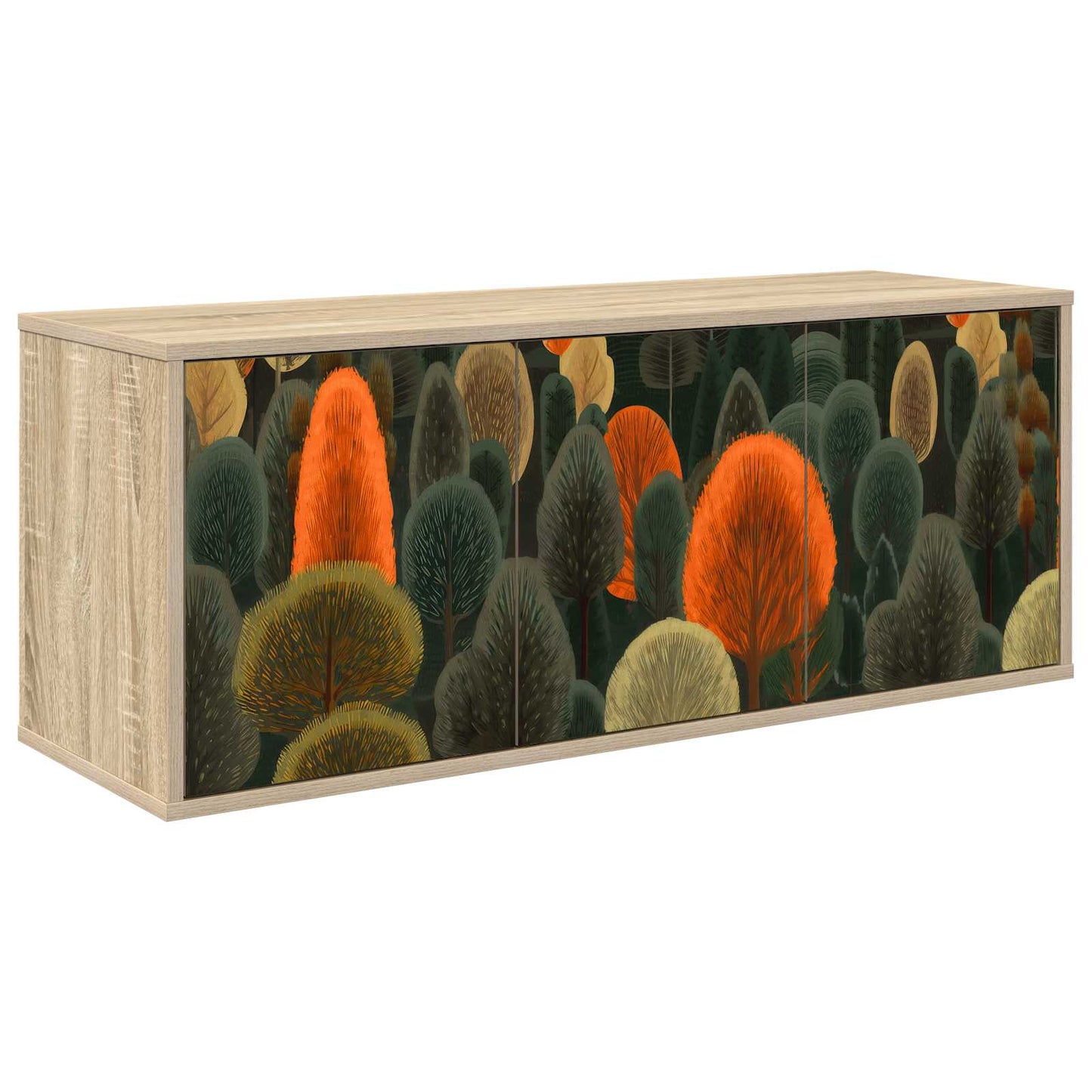 vidaXL Wall-mounted TV Cabinet ZAANDAM 102 x 33 x 40 cm Sonoma Oak