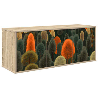 vidaXL Wall-mounted TV Cabinet ZAANDAM 102 x 33 x 40 cm Sonoma Oak