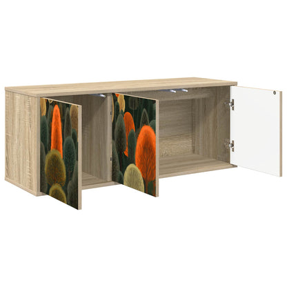 vidaXL Wall-mounted TV Cabinet ZAANDAM 102 x 33 x 40 cm Sonoma Oak