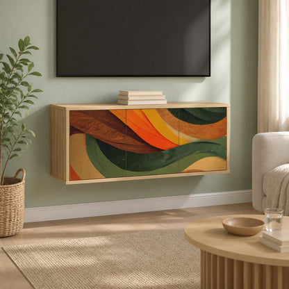 vidaXL Wall-mounted TV Cabinet BONN 102 x 33 x 40 cm Sonoma Oak