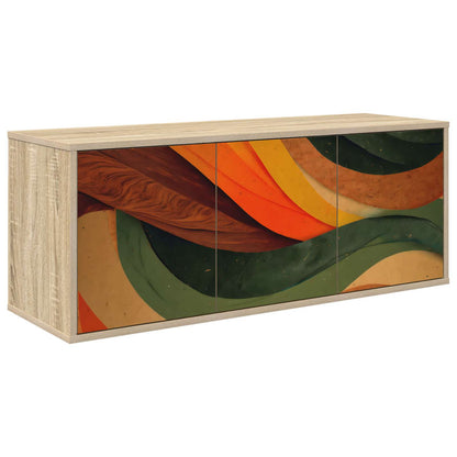 vidaXL Wall-mounted TV Cabinet BONN 102 x 33 x 40 cm Sonoma Oak