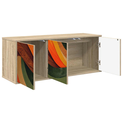 vidaXL Wall-mounted TV Cabinet BONN 102 x 33 x 40 cm Sonoma Oak