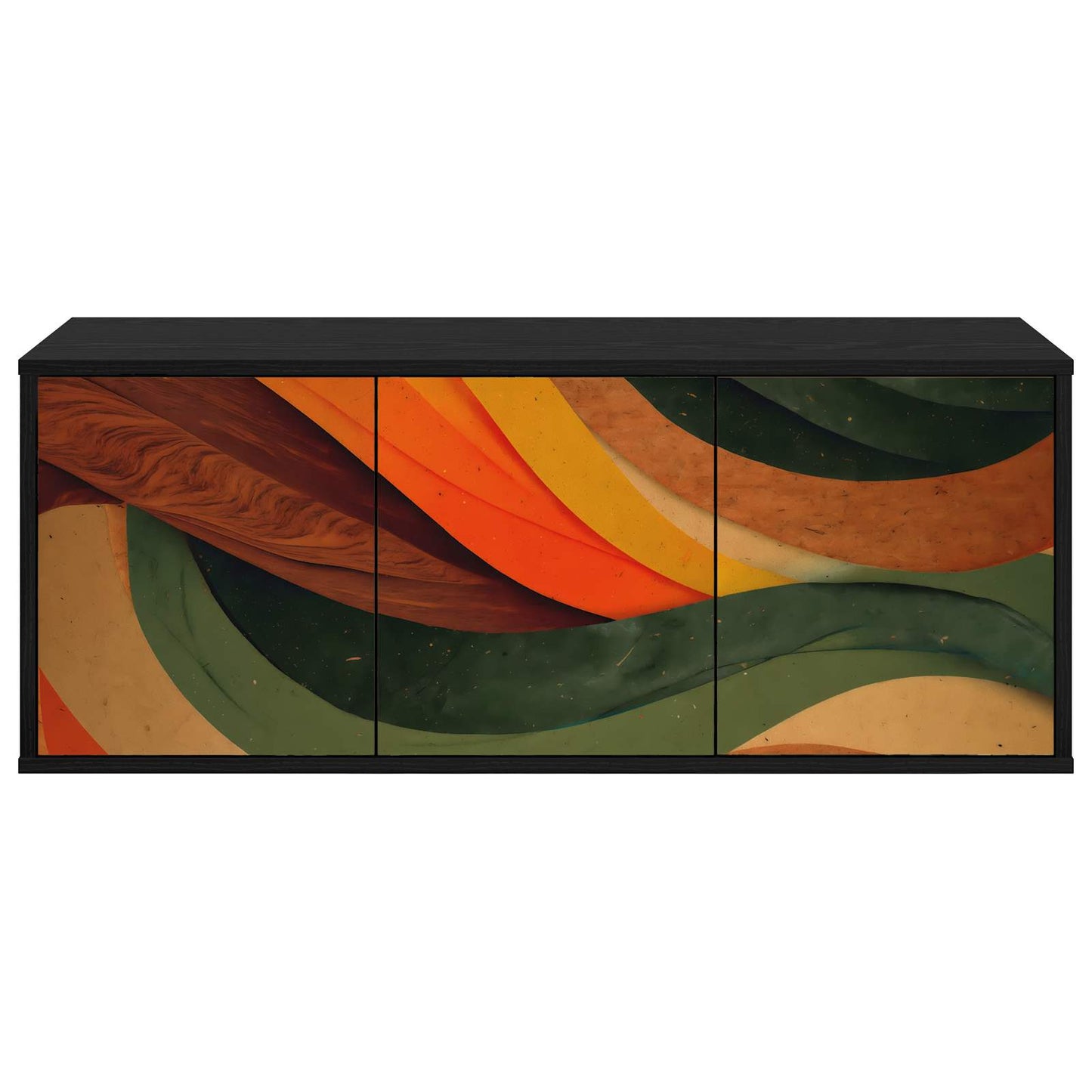 vidaXL Wall-mounted TV Cabinet BONN 102 x 33 x 40 cm Black Oak