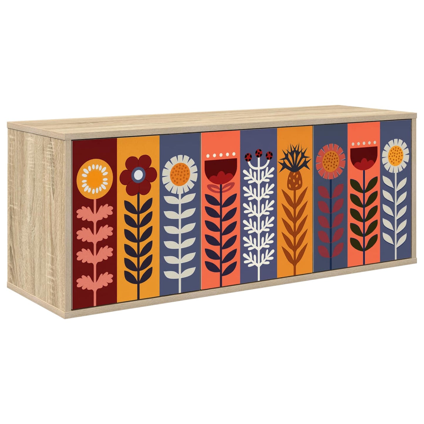 vidaXL Wall-mounted TV Cabinet ESSEN 102 x 33 x 40 cm Sonoma Oak