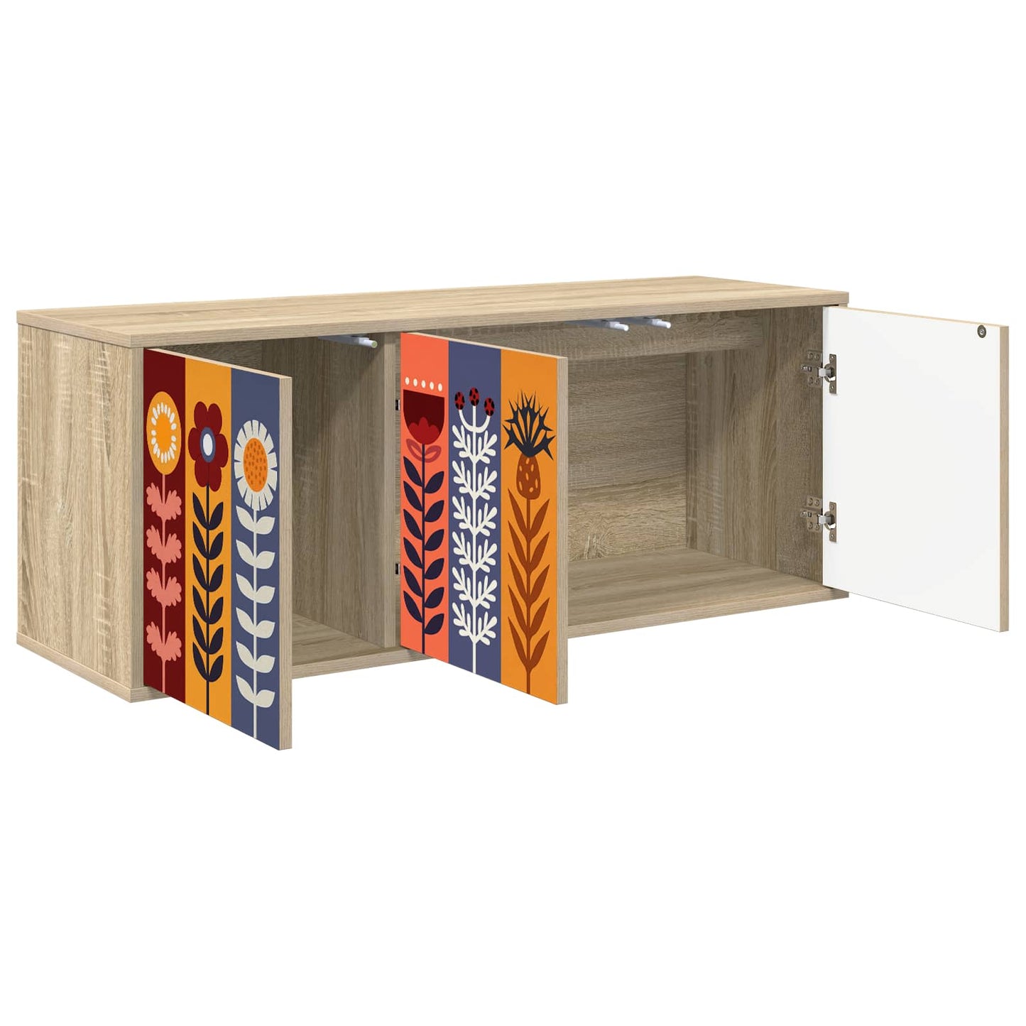 vidaXL Wall-mounted TV Cabinet ESSEN 102 x 33 x 40 cm Sonoma Oak