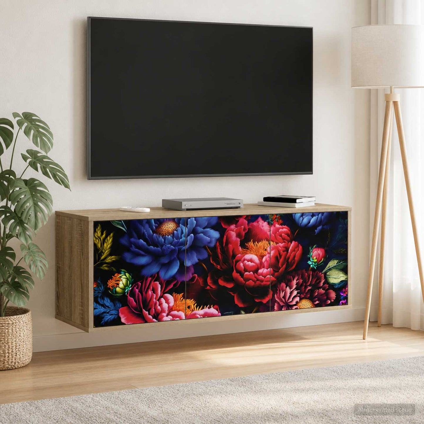 vidaXL Wall-mounted TV Cabinet KIEL 102 x 33 x 40 cm Sonoma Oak
