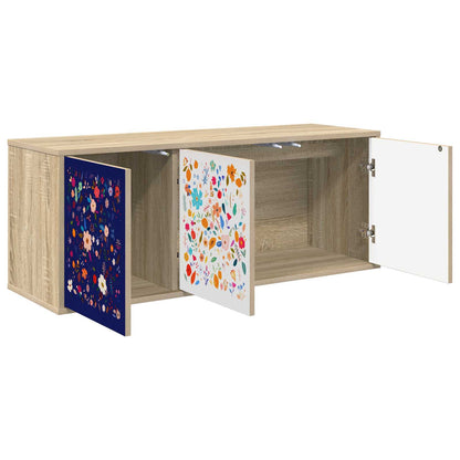 vidaXL Wall-mounted TV Cabinet MAINZ 102 x 33 x 40 cm Sonoma Oak