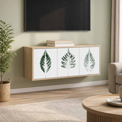 vidaXL Wall-mounted TV Cabinet HANAU 102 x 33 x 40 cm Sonoma Oak