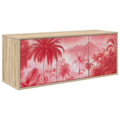 vidaXL Wall-mounted TV Cabinet AACHEN 102 x 33 x 40 cm Sonoma Oak