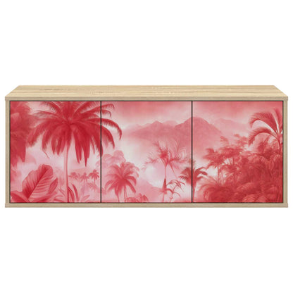 vidaXL Wall-mounted TV Cabinet AACHEN 102 x 33 x 40 cm Sonoma Oak