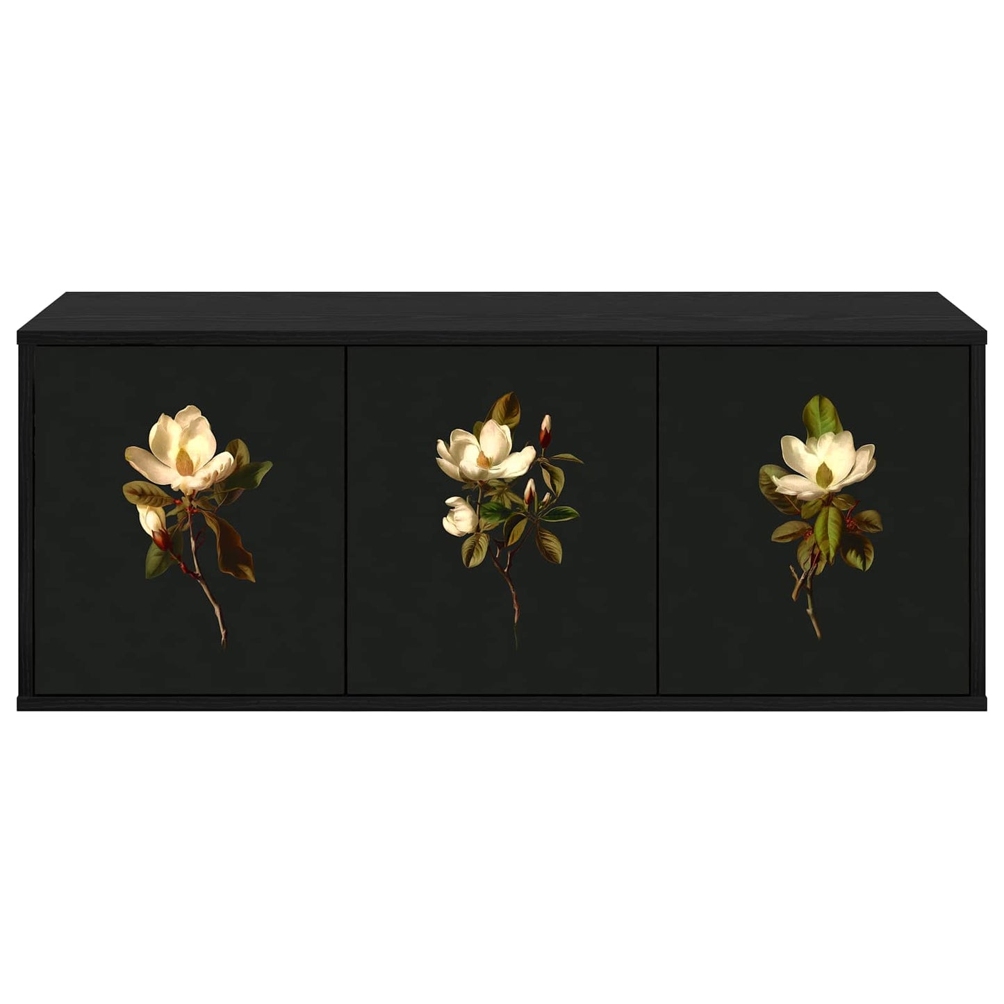 vidaXL Wall-mounted TV Cabinet BREMEN 102 x 33 x 40 cm Black Oak