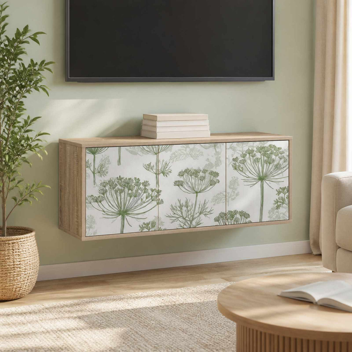 vidaXL Wall-mounted TV Cabinet GOTHA 102 x 33 x 40 cm Sonoma Oak