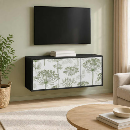 vidaXL Wall-mounted TV Cabinet GOTHA 102 x 33 x 40 cm Black Oak