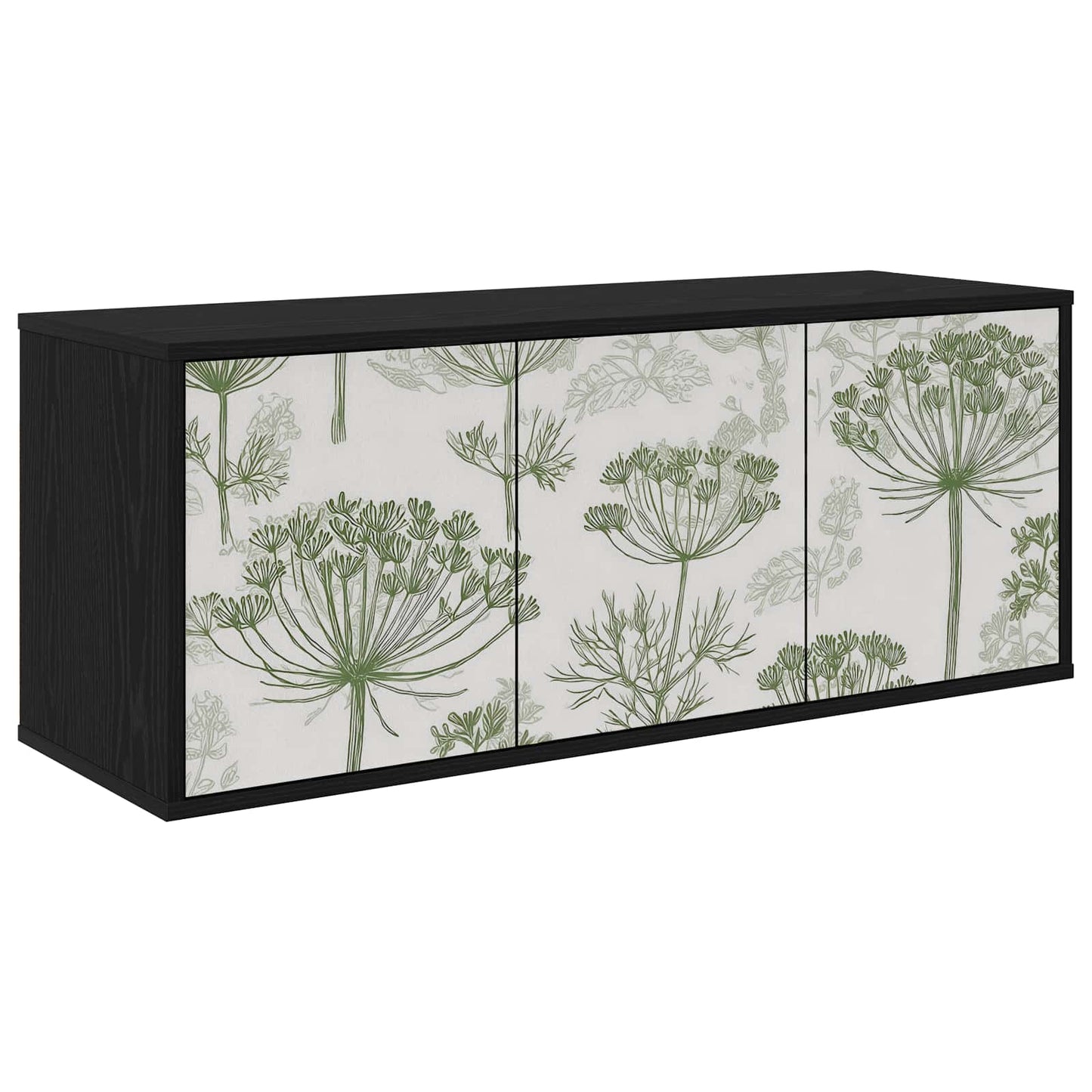 vidaXL Wall-mounted TV Cabinet GOTHA 102 x 33 x 40 cm Black Oak