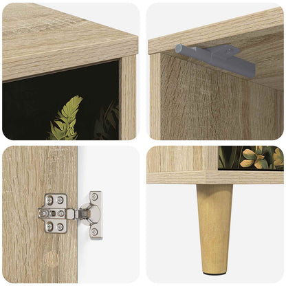 vidaXL Bedside Cabinet RHENEN Sonoma Oak 36 x 33 x 50 cm