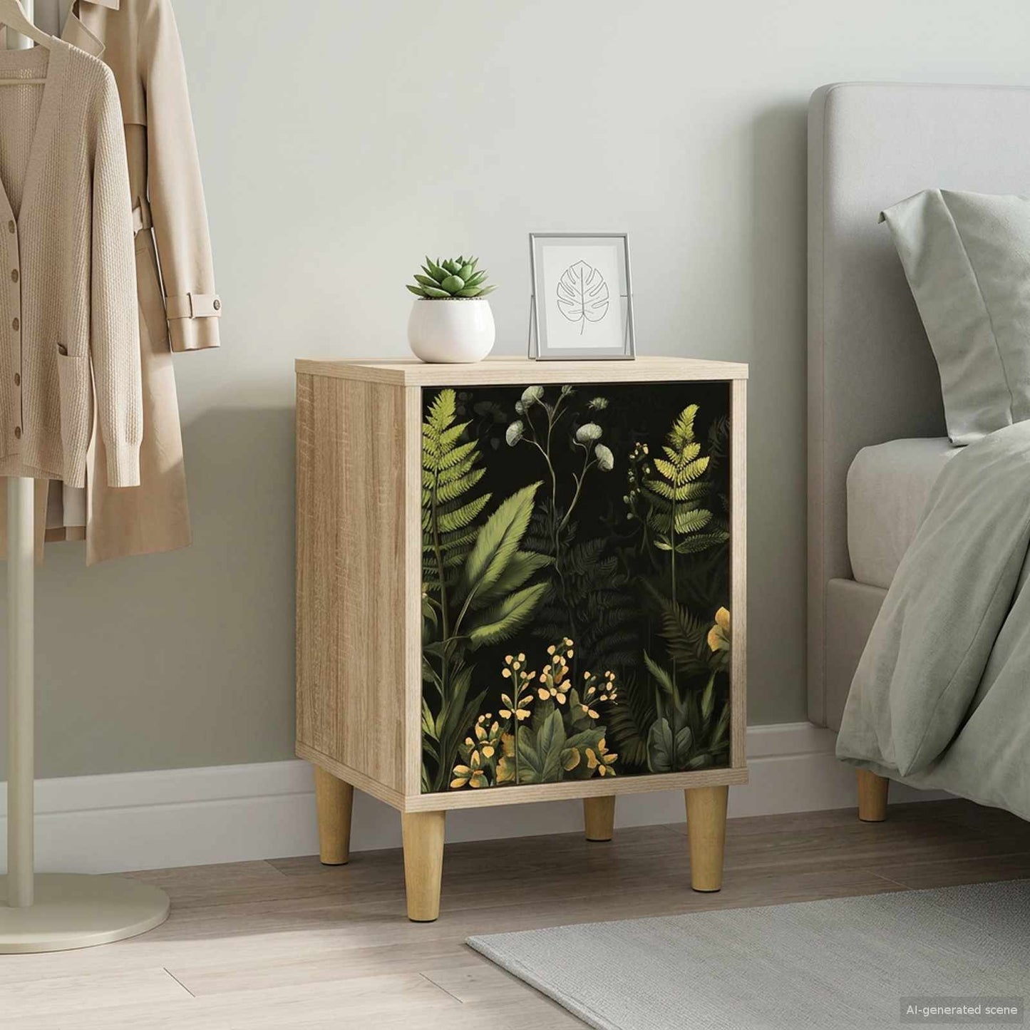 vidaXL Bedside Cabinet RHENEN Sonoma Oak 36 x 33 x 50 cm