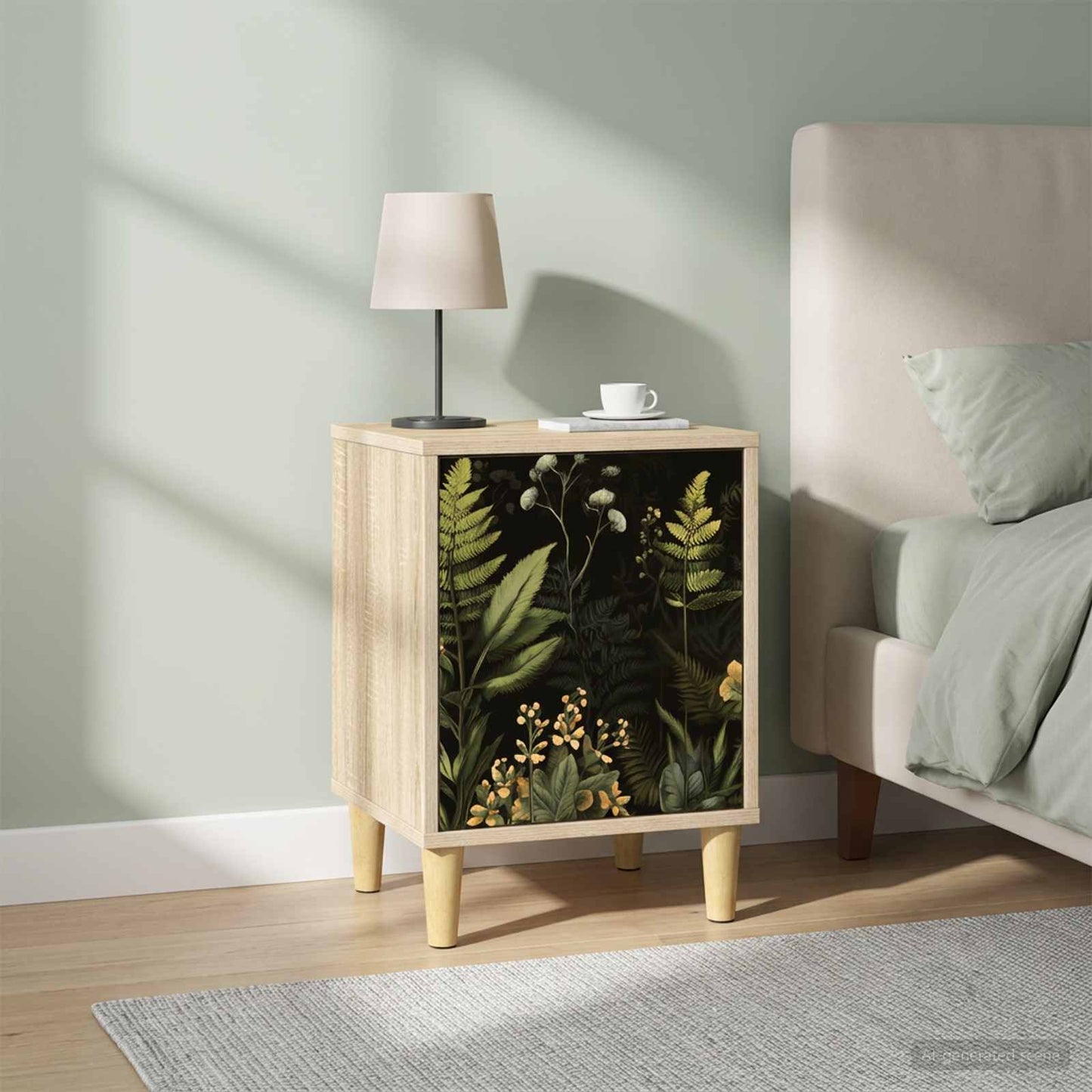 vidaXL Bedside Cabinet RHENEN 2 pcs Sonoma Oak 36 x 33 x 50 cm