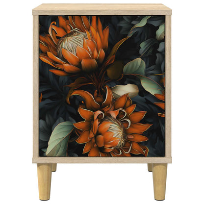 vidaXL Bedside Cabinet LOCHEM Sonoma Oak 36 x 33 x 50 cm