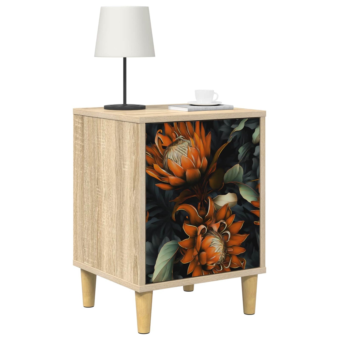 vidaXL Bedside Cabinet LOCHEM Sonoma Oak 36 x 33 x 50 cm
