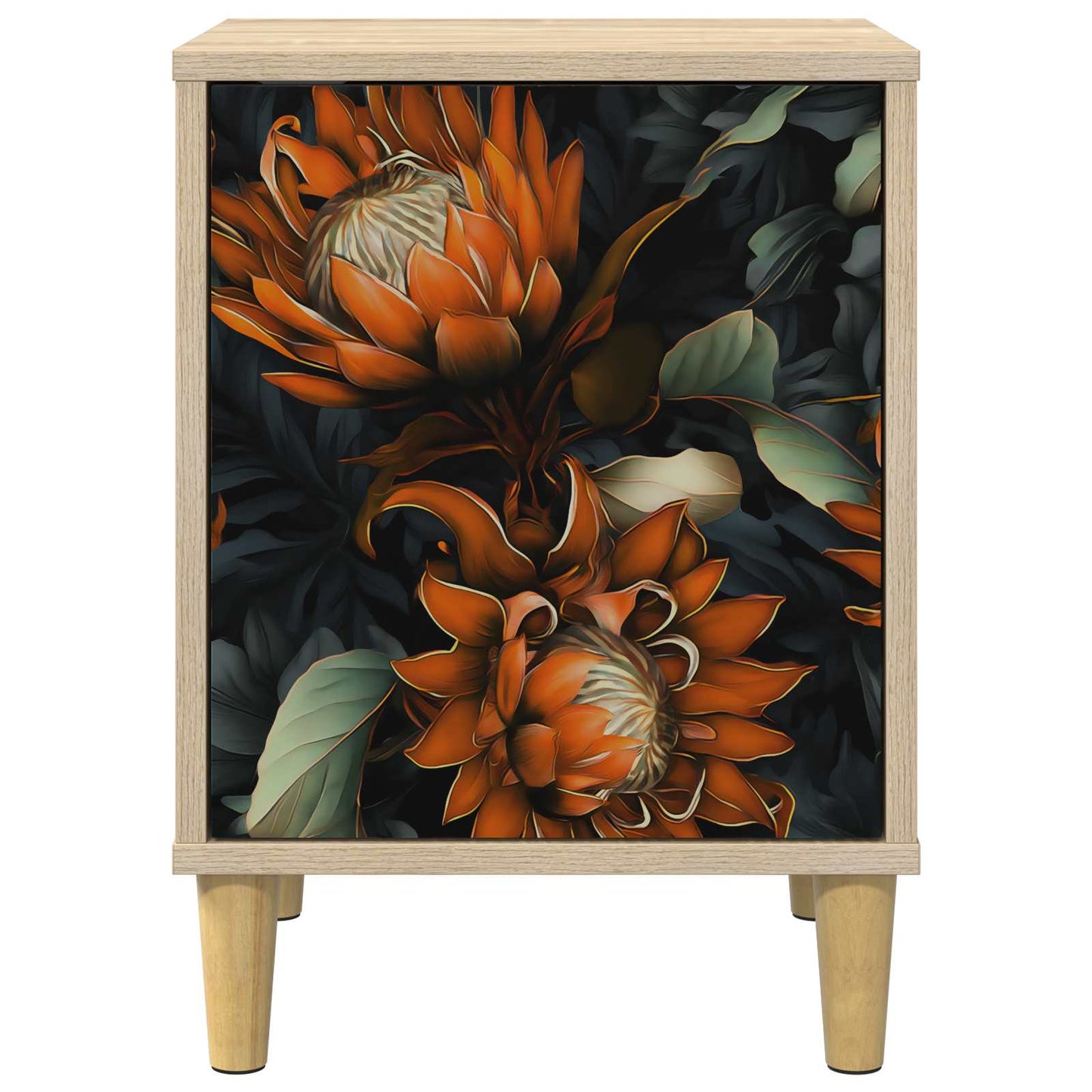 vidaXL Bedside Cabinet LOCHEM 2 pcs Sonoma Oak 36 x 33 x 50 cm