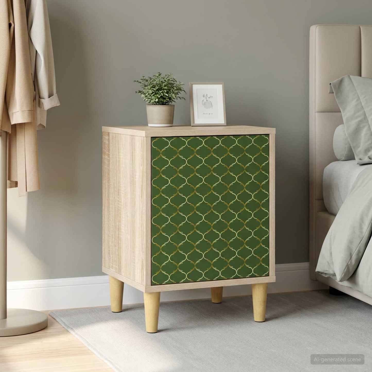 vidaXL Bedside Cabinet GELEEN Sonoma Oak 36 x 33 x 50 cm